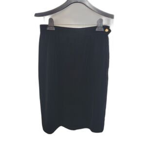 Ralph Lauren Purple Label Velvet Silk Blend Fully Lined Skirt